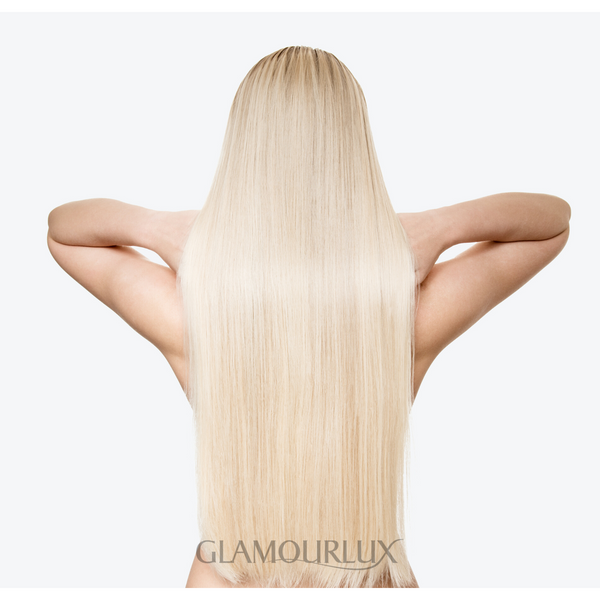 Set of 2 Ash blonde Hair Extensions! Ash Blonde Highlights (17A/60A) Sew-In Weft Hair Extensions  main image 4